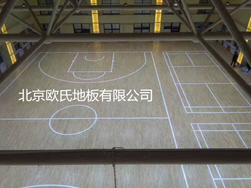 陜西榆林吳堡縣武警中隊(duì)訓(xùn)練館木地板案例 陜西榆林吳堡縣武警中隊(duì)訓(xùn)練館木地板案例