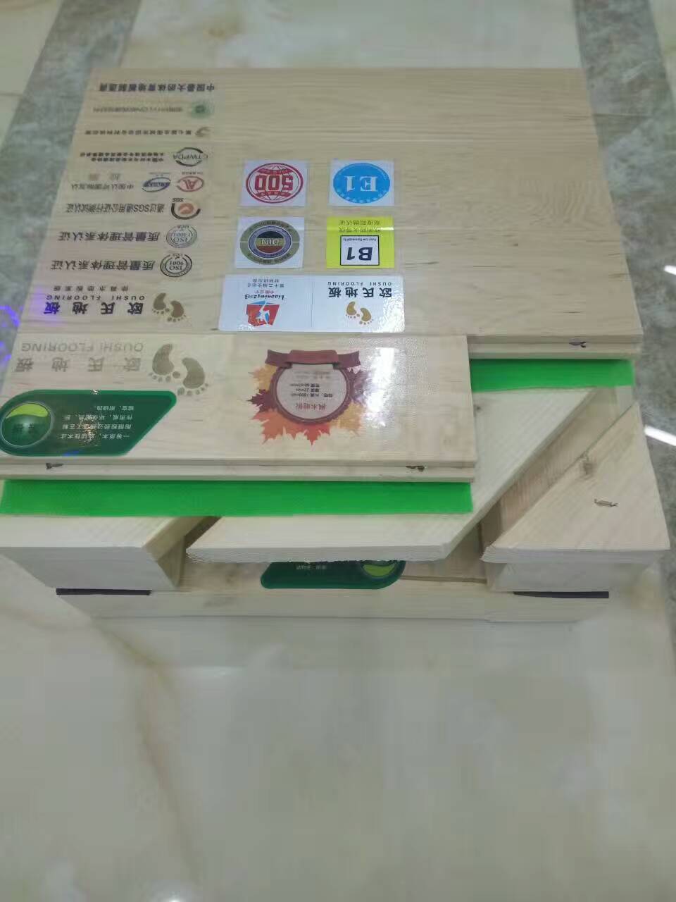 歐氏運動木地板雙層結構實物 歐氏運動木地板雙層結構實物