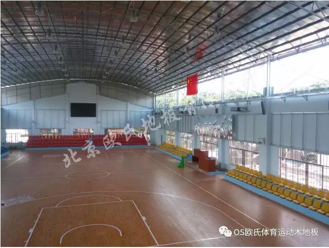 廣東省清遠市昊廷漁港籃球館木地板單層龍骨結構案例-3 廣東省清遠市昊廷漁港籃球館木地板單層龍骨結構案例-3
