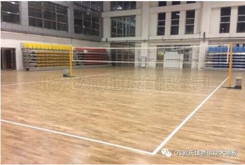 包頭市回民中學運動館木地板案例 包頭市回民中學運動館木地板案例