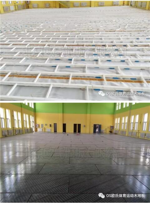 內蒙古烏海雙欣電廠籃球館木地板成功案例 內蒙古烏海雙欣電廠籃球館木地板成功案例