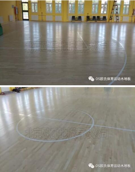 內蒙古烏海雙欣電廠籃球館木地板成功案例 內蒙古烏海雙欣電廠籃球館木地板成功案例