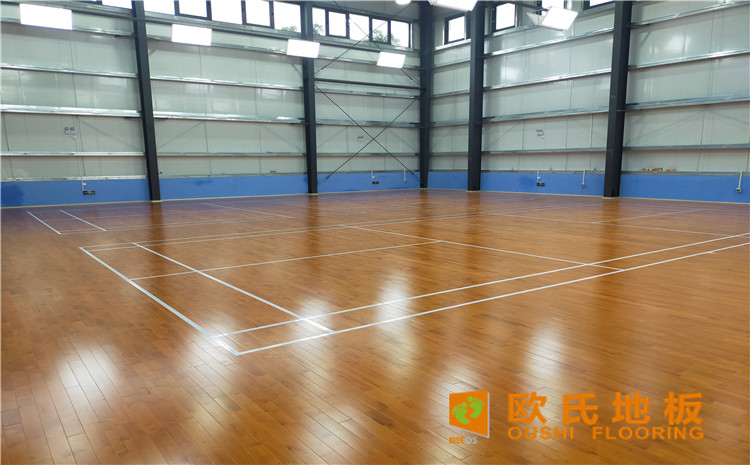 廣東惠來縣大南海開發區羽毛球館木地板案例