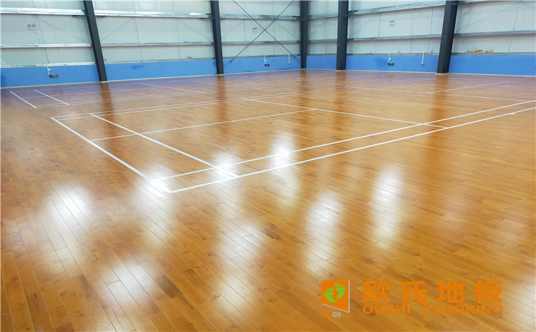 廣東惠來縣大南海開發區羽毛球館木地板案例