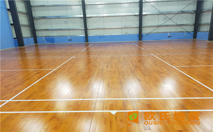 廣東惠來縣大南海開發區羽毛球館木地板案例