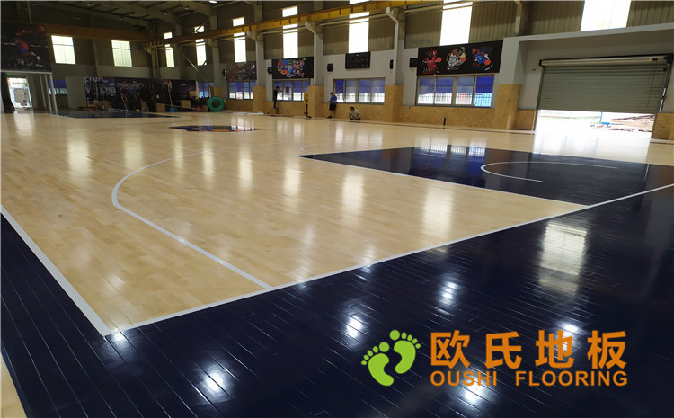 江蘇昆山市博瑞祥汽車公司籃球館木地板案例