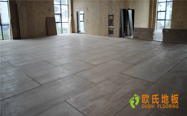 陜西榆林神木張冢峁煤礦公司體育館木地板項目-歐氏運動木地板