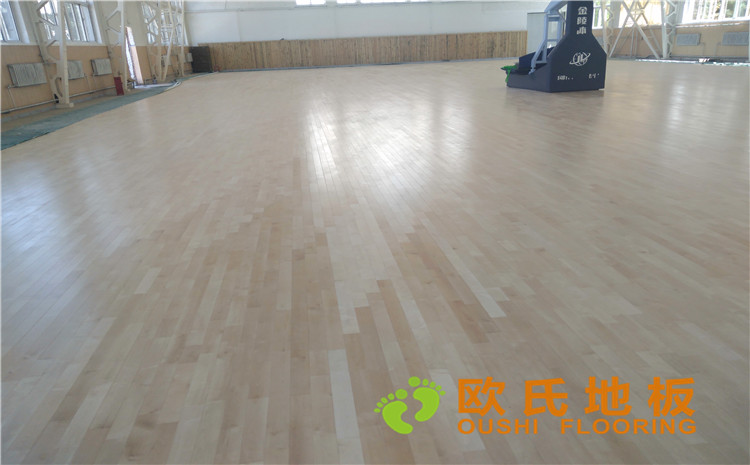 內(nèi)蒙古呼和浩特賽罕區(qū)師范大學(xué)體育學(xué)院訓(xùn)練館運(yùn)動木地板案例-歐氏運(yùn)動木地板